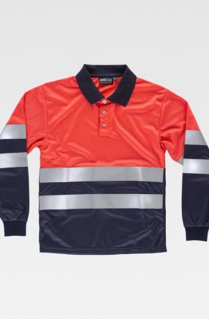 Polo Rojo Combinado (C3877)