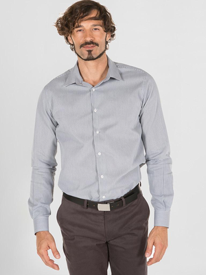 CAMISA HOMBRE GIORGIO SLIM FIT VICHY GRIS 260900