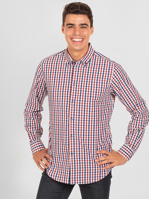 CAMISA HOMBRE VICENZO SLIM FIT VICHY 298600