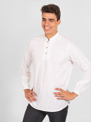 CAMISA HOMBRE DANTE SLIM FIT FALSO LINO 298900