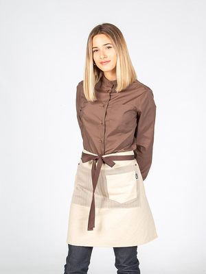 DELANTAL SIN PETO BEIGE 50X68 CM 100013