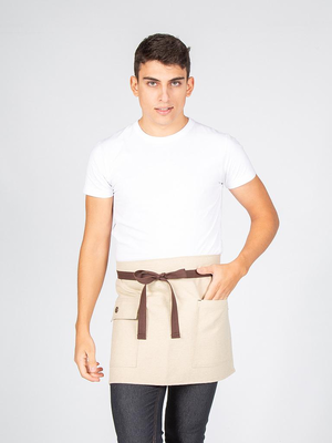 DELANTAL CORTO BEIGE 40X68 CM 100021
