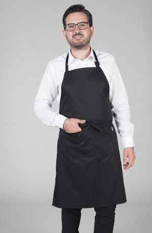 DELANTAL PETO Y BOL SARGA POLIESTER 90X75 CM (116100)