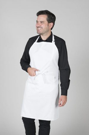 DELANTAL CON PETO Y BOLSILLO 90x75 CM SARGA (116BC0)