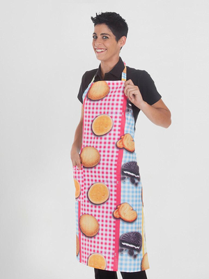 DELANTAL PETO BOLSILLO ESTAMPADO 153100