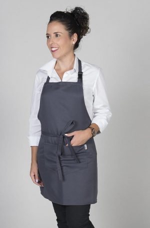 DELANTAL CORTO CON PETO 68X68 CM (181000)