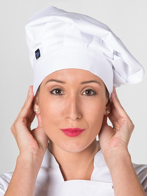GORRO GRAN CHEF BLANCO CON VELCRO 445V00