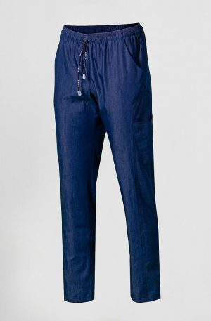 PANTALON UNISEX CON CORDON TEJANO ZAFIRO (777500)