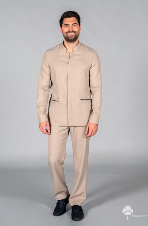 PANTALON HOMBRE TEJIDO RECICLADO ARENA (778900)