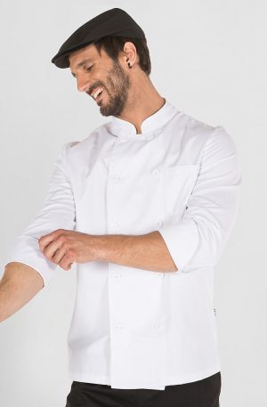 CHAQUETA COCINA UNISEX M/L SARGA BLANCA (910000)
