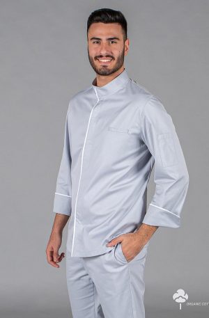 CHAQUETA COCINA UNISEX BELTRAN TEJIDO RECICLADO Y ORGANICO KLOPMAN (942600)