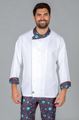 CHAQUETA COCINA UNISEX PLANET TEJIDO RECICLADO MICROFIBRA (942700)