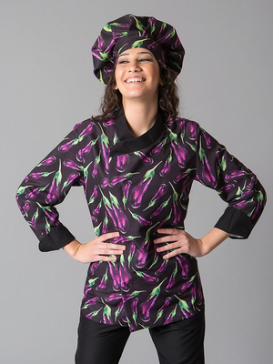 CHAQUETA COCINA UNISEX BERENJENAS 947900