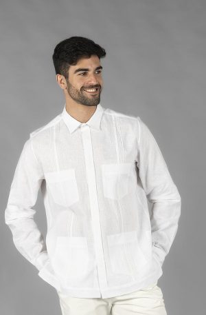 GUAYABERA HOMBRE CUELLO CAMISERO SALOMON 210005
