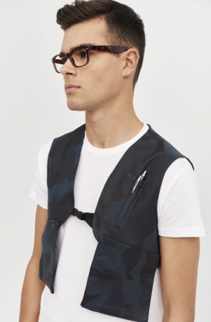 Chaleco Asimétrico Multipocket Regular Fit 00663