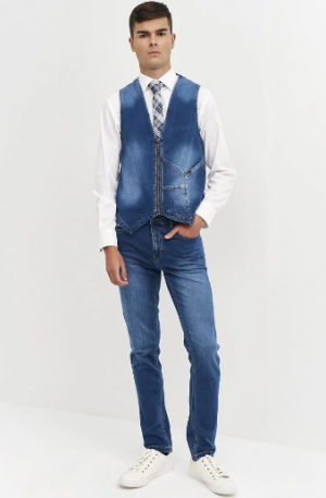 Chaleco Denim Slim Fit 04029