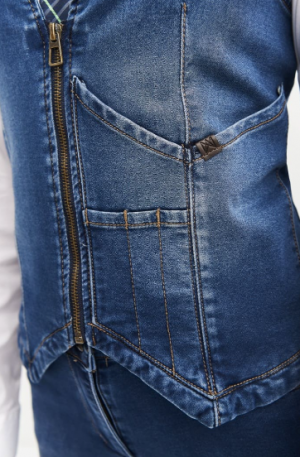 Chaleco Denim Slim Fit 04030