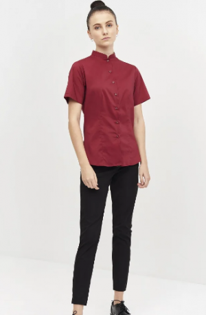 Camisa Manga Corta Cuello Mao Slim Fit 02256