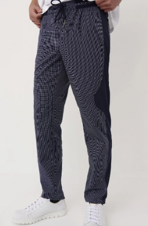 Pantalón Cuadros Deportivo Slim Fit 04026