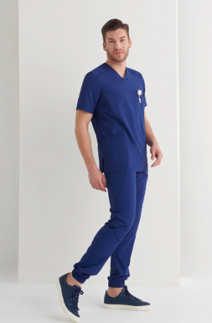 Casaca Sanitaria Cuello V Regular Fit URSA 21.24