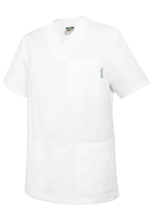 Casaca Sanitaria Cuello V Confort Fit 00479