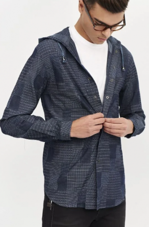 Camisa con Capucha Denim 02039