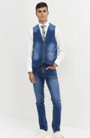 Pantalón Denim Slim Fit 04017