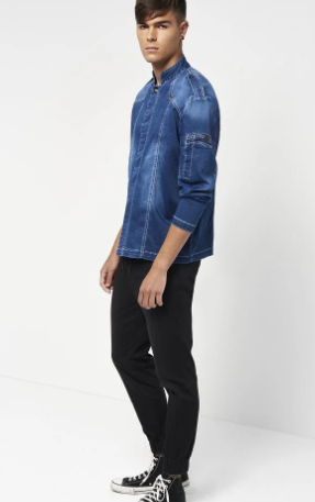 Chaquetilla Punto Denim Slim Fit 04130